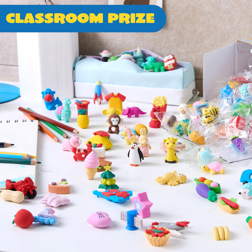 JOYIN desk pets erasers brighten desks and double as cute reminders during lessons