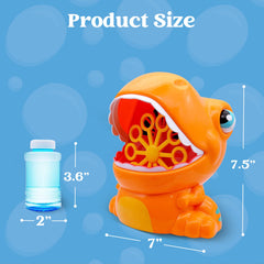 JOYIN dinosaur bubble machine suitable for indoor and outdoor play.