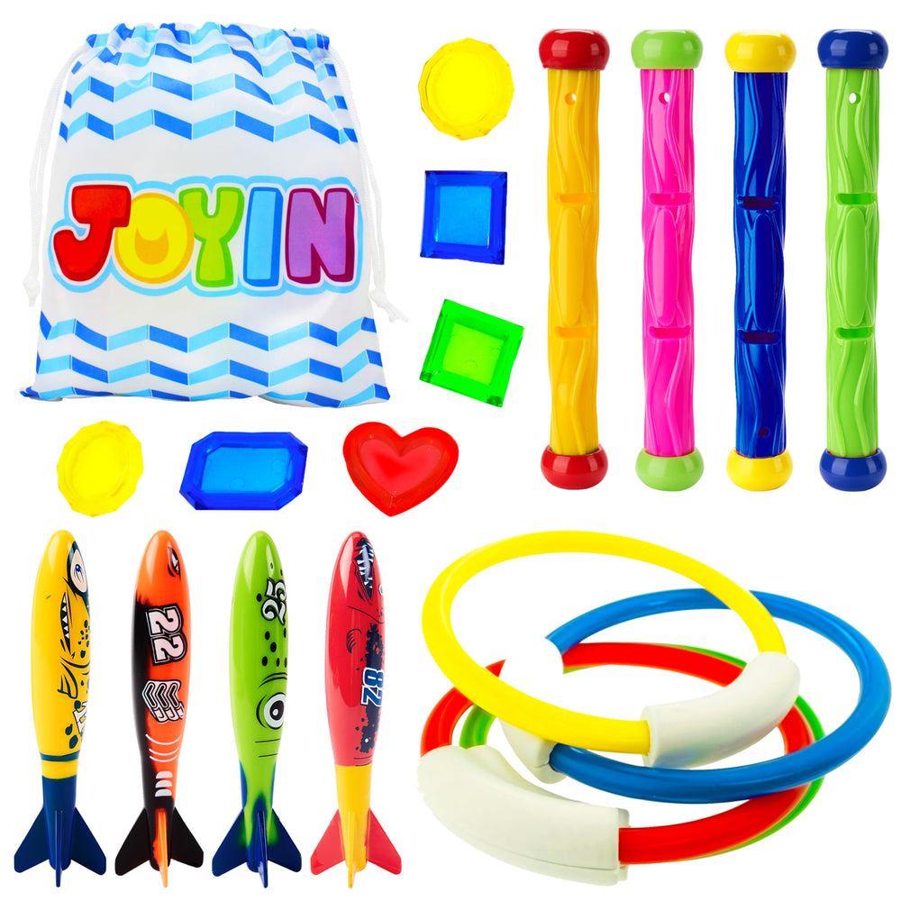 JOYIN diving rings for kids improving underwater retrieval and diving basics