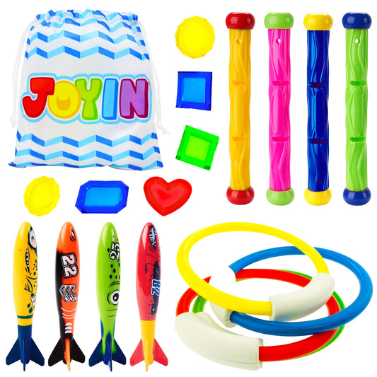 JOYIN diving rings for kids improving underwater retrieval and diving basics