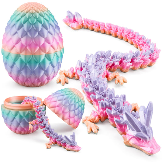 JOYIN dragon egg with laser rainbow inside, a captivating collectible for fantasy fans.