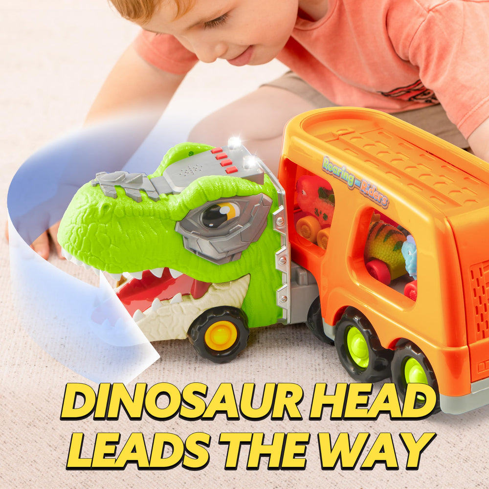 JOYIN Driver cabin top allows flipping and car exits for varied play