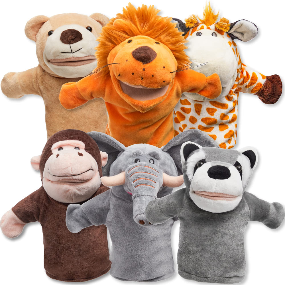 JOYIN elephant movable-mouth puppet for imaginative storytelling