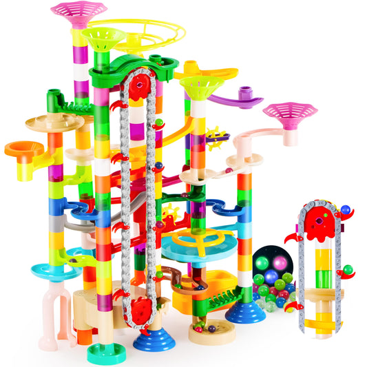 JOYIN elevator marble run in motion for engaging STEM play