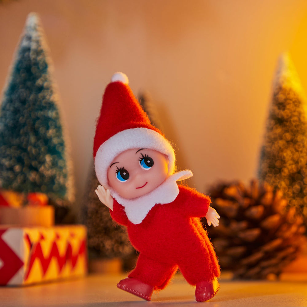 JOYIN elf doll shown on surface for festive decor