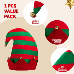 JOYIN elf hat with jingling bells adds cheerful ambience to parties