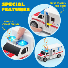 JOYIN emergency-lights-sounds set boosts engaging storytelling during play.