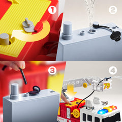 JOYIN fire truck water sprinkler in action for interactive play