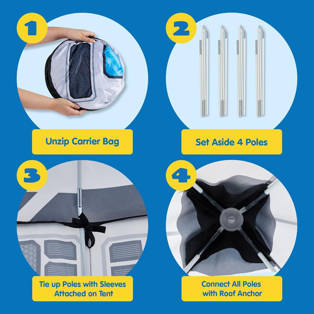 JOYIN rocket ship tent floor anchors for indoor outdoor stability