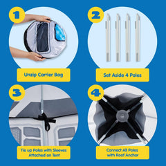 JOYIN rocket ship tent floor anchors for indoor outdoor stability
