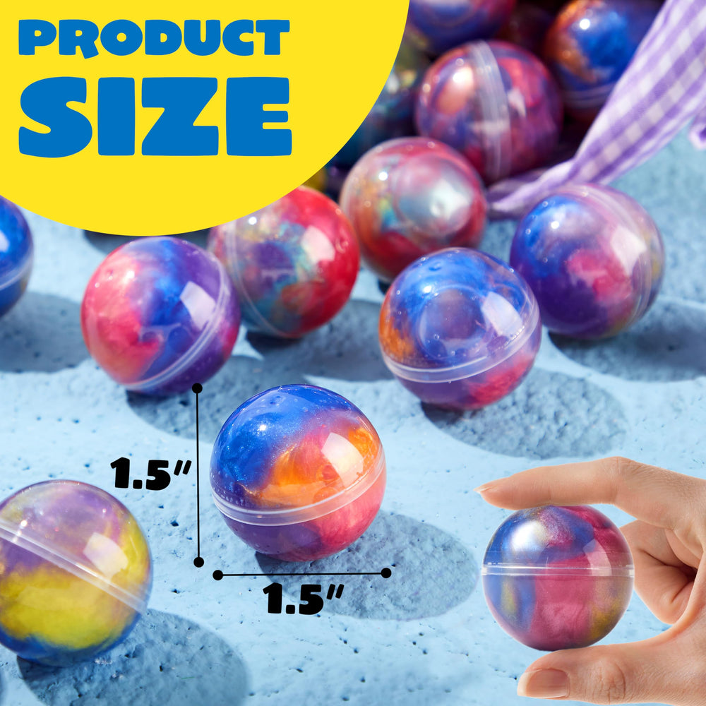 JOYIN galaxy slime ball yellow-orange duo, non-sticky to keep hands clean during crafts