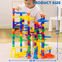 JOYIN glowing marble run stable setup demonstrates sturdy construction.