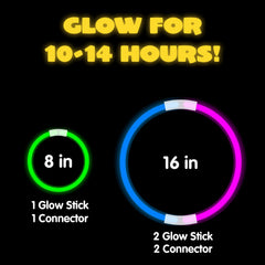 JOYIN glowsticks snapped and activated for instant glow at a celebration