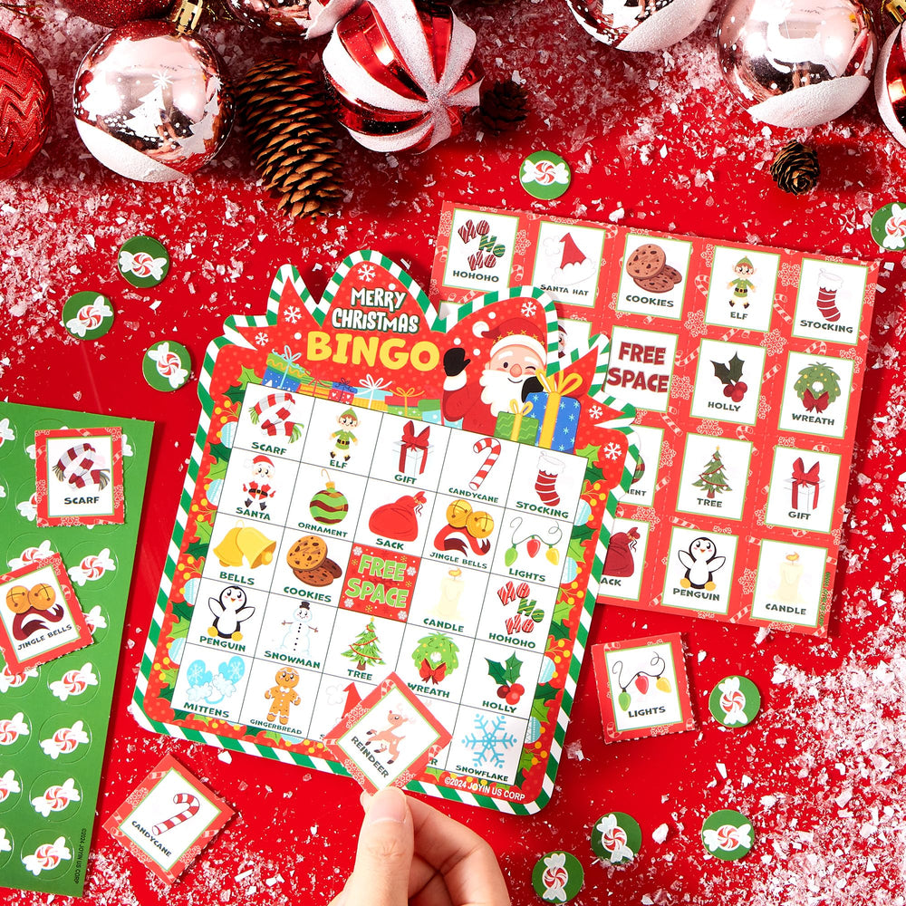 Joyin holiday bingo packaging shown for clear unboxing and quick setup.
