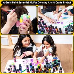 JOYIN art supplies kit supports family crafting with mess-controlled, washable results.