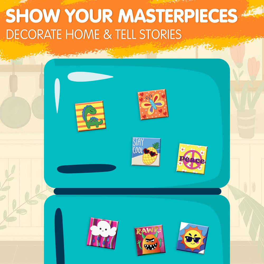 JOYIN kids paint set safety-tested ensures kid-friendly crafting with vibrant hues.