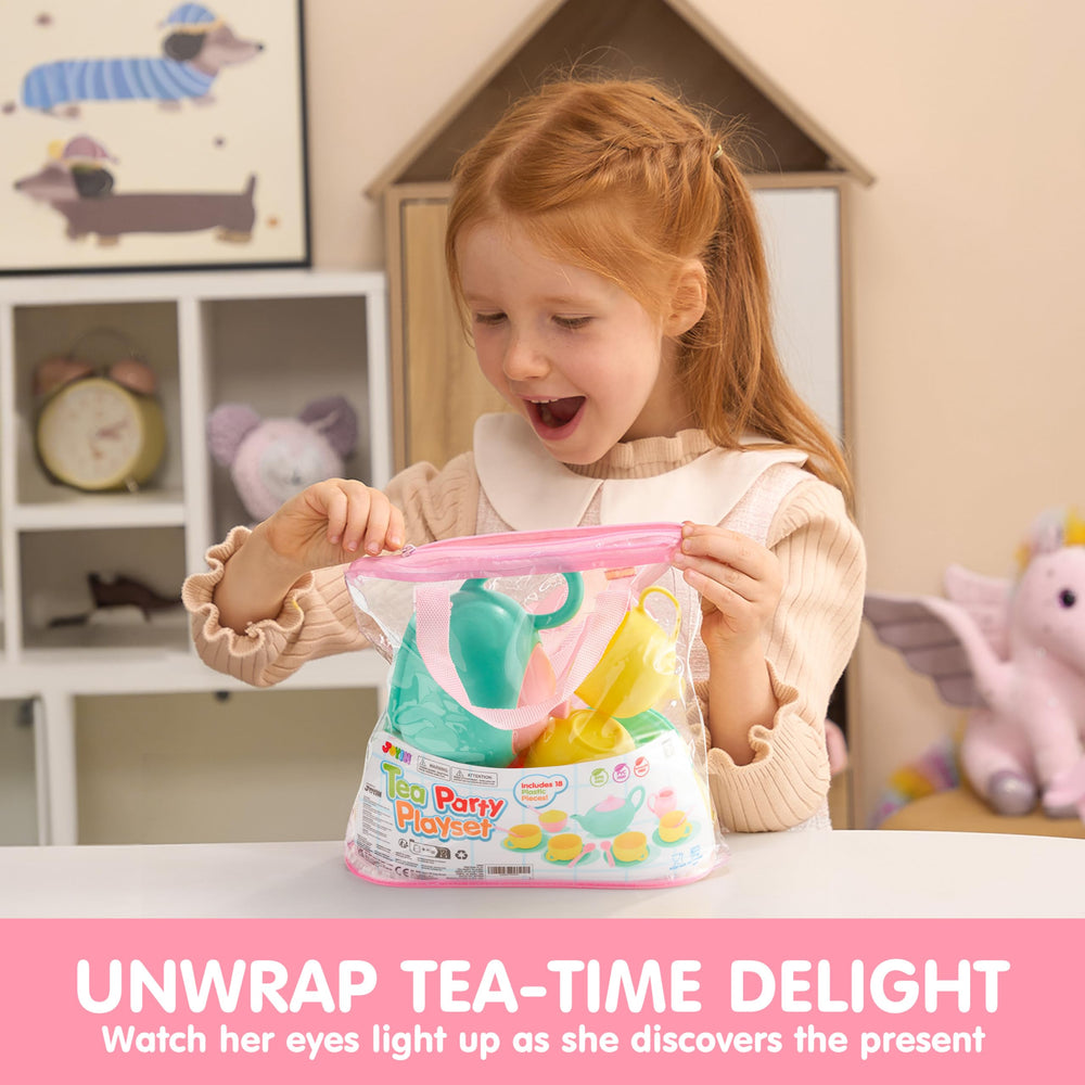 JOYIN kids tea party scene highlights interactive pretend play and creativity