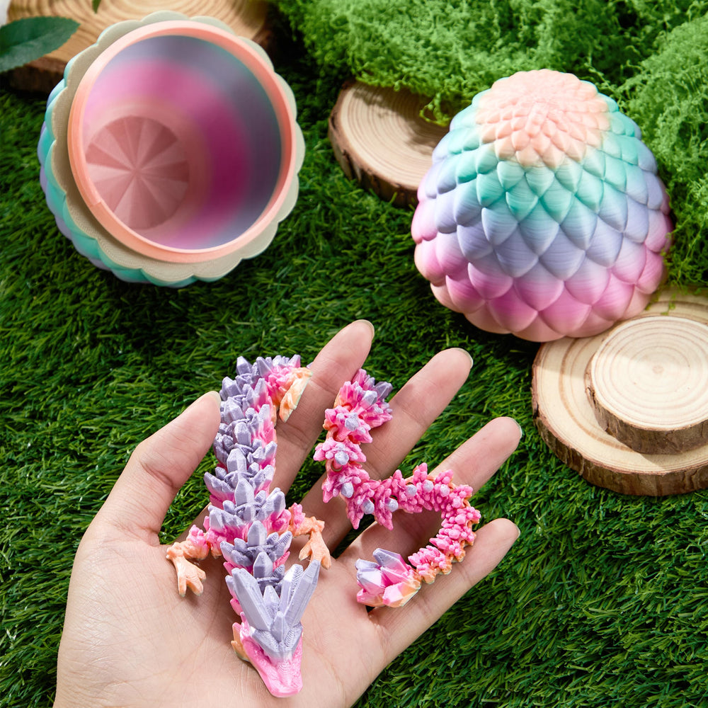 JOYIN laser rainbow dragon inside egg offers a vibrant, collectible centerpiece for shelves.