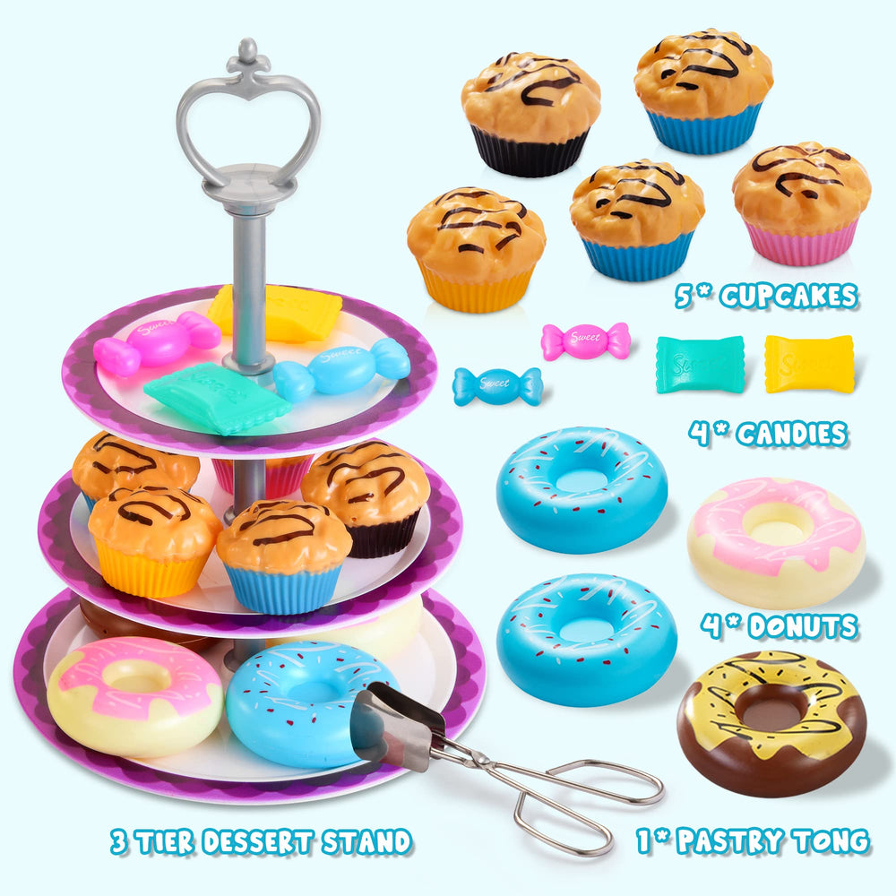 JOYIN mermaid tea party medium plates shown during playtime.