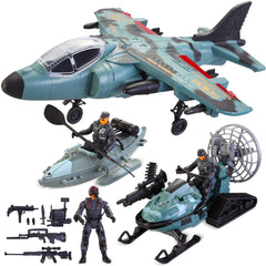 JOYIN military toy set fighter jet cockpit for realistic piloting play