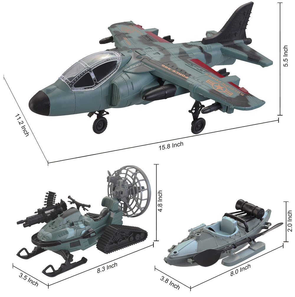 JOYIN military toy set detachable missiles for safe expanded play