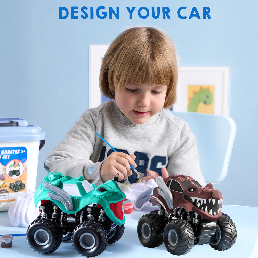 JOYIN monster car coloring activity display for playrooms