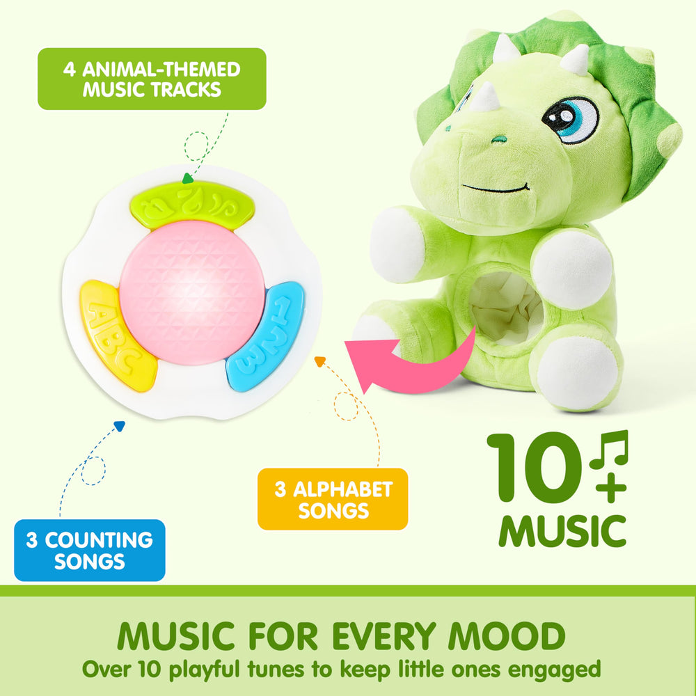 JOYIN dinosaur plush toy unicorn-design fosters curiosity and soothing comfort during rest.