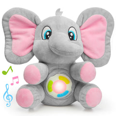 JOYIN musical elephant plush toy with soft fur and soothing melodies for calming play