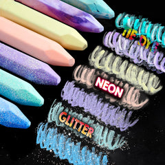 JOYIN neon chalks provide high visibility for street art and learning