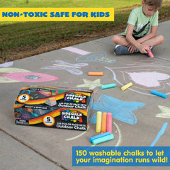 JOYIN non-toxic kids chalk ensures safe, creative play.
