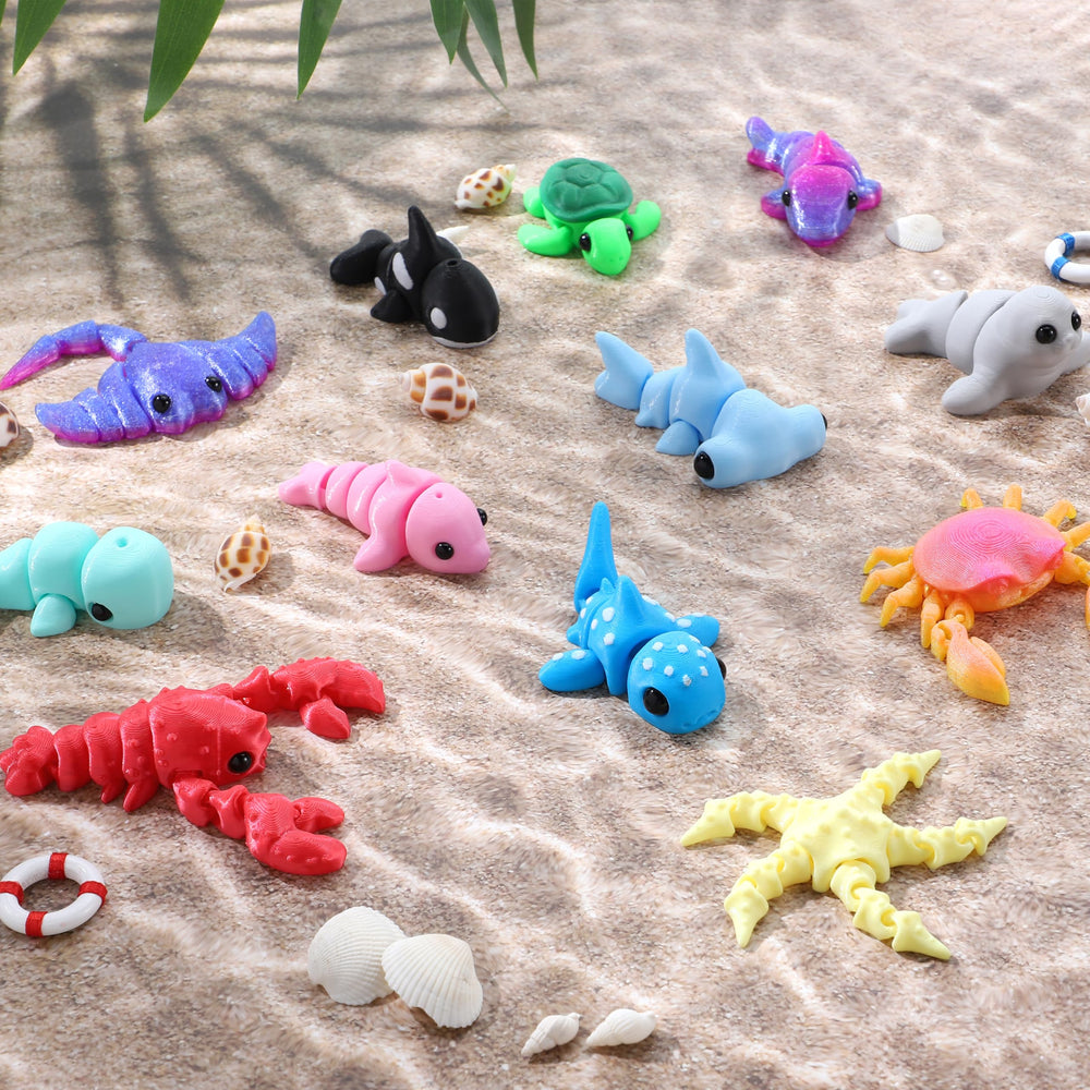 JOYIN manta ray poseable figure for sensory exploration and display.