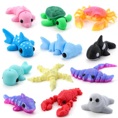 JOYIN ocean turtle poseable figure, ideal for desk play and on-the-go fun.
