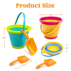 JOYIN pail and shovel set for camping, easy to carry in a mesh bag
