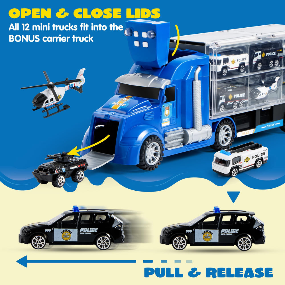 JOYIN police figures mini figures for pretend missions
