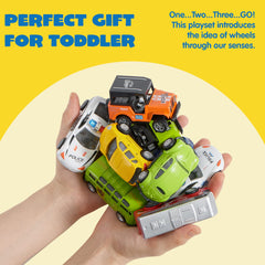 JOYIN pull-back off-road vehicle for adventurous play and exploration.