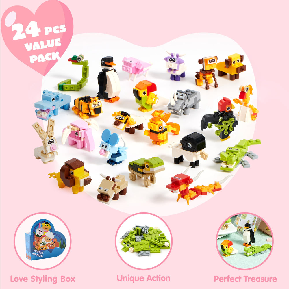 JOYIN random animal block designs inviting creative building and cooperative play