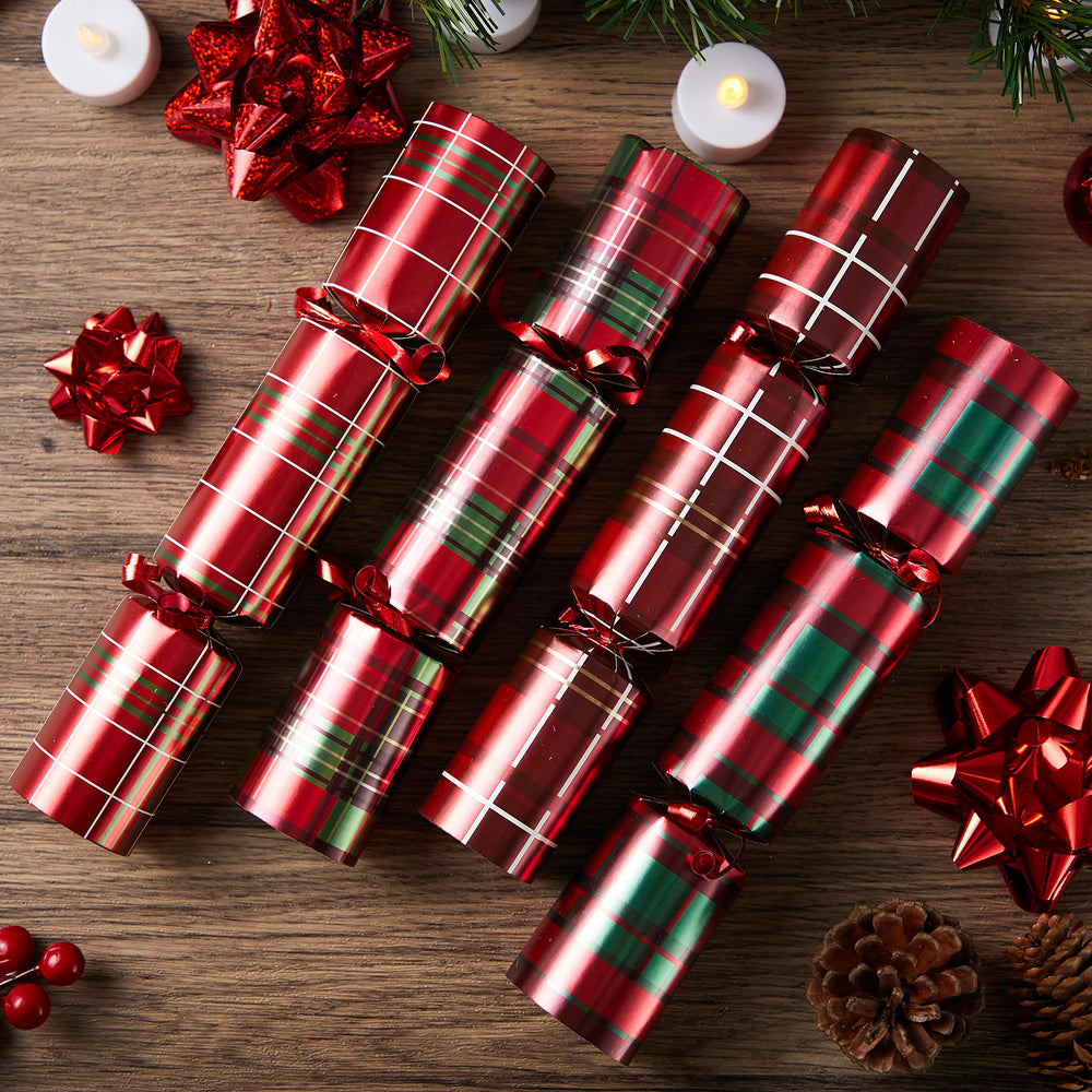 JOYIN red check plaid patterns with four designs for variety.