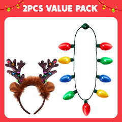 JOYIN Reindeer headband with antlers adds playful holiday charm