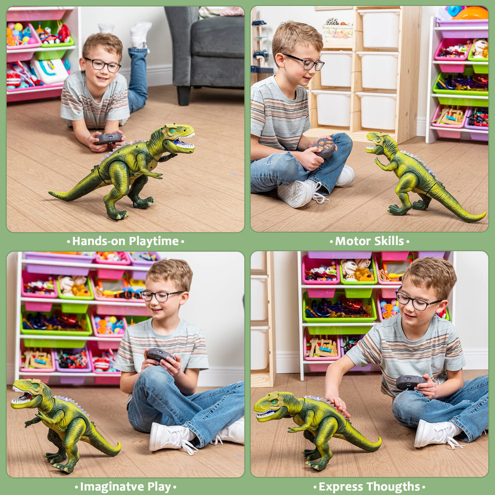 JOYIN robot dinosaur toy dancing action for party entertainment.