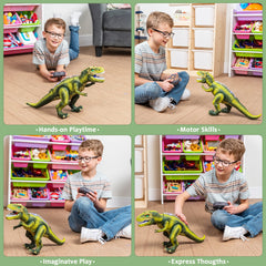 JOYIN robot dinosaur toy dancing action for party entertainment.