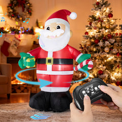 JOYIN Santa inflatable 3ft for festive curb appeal and yard decor.