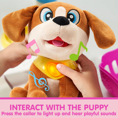 JOYIN soft yellow lights showcase the cute dog design and soothe little eyes