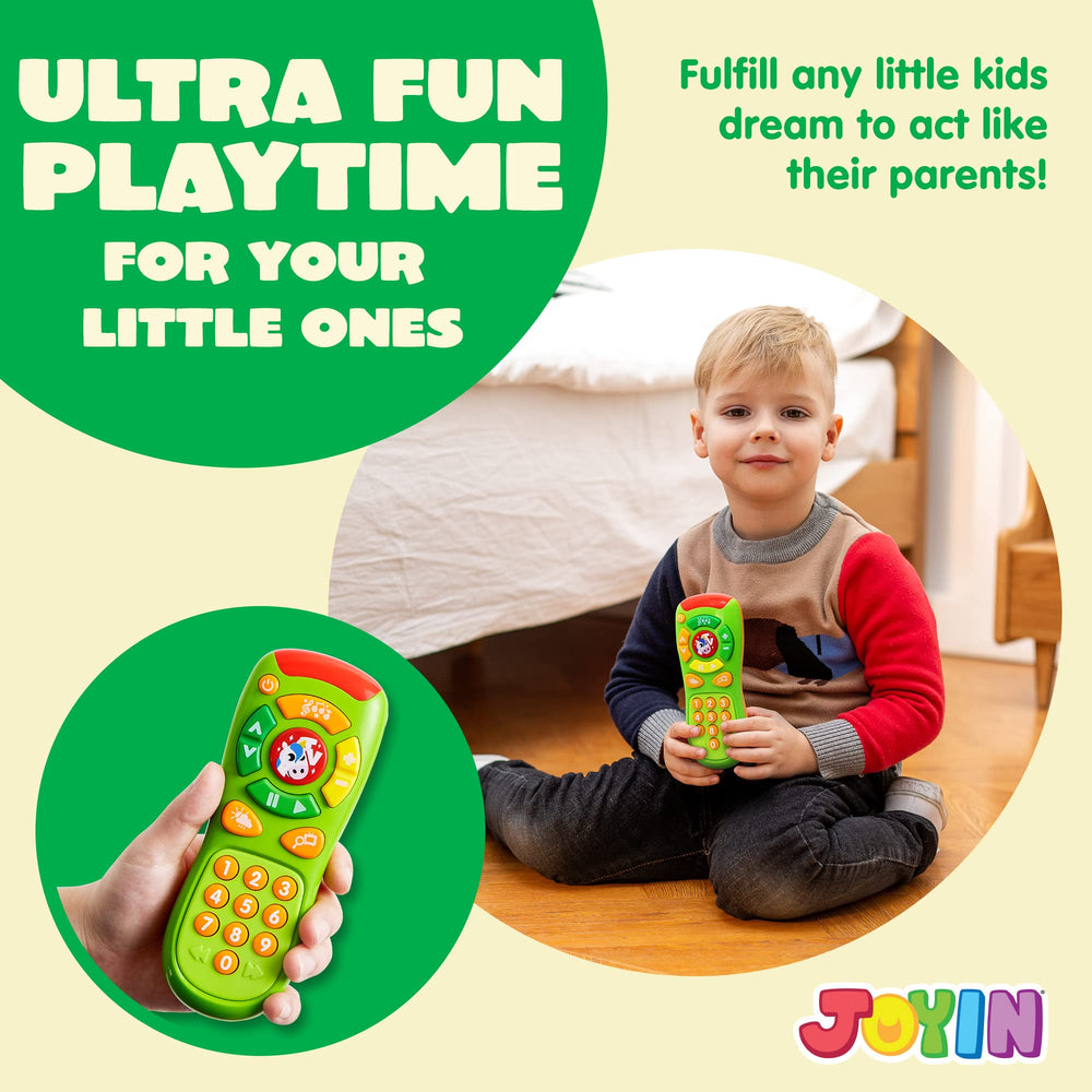 JOYIN toy remote with channel keys for pretend TV control.