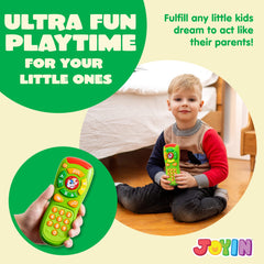 JOYIN toy remote with channel keys for pretend TV control.