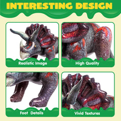 JOYIN inflatable triceratops stands 43 inches tall for bold party displays
