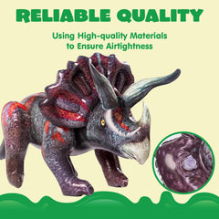 JOYIN triceratops dinosaur inflatable made with thick vinyl for durable use