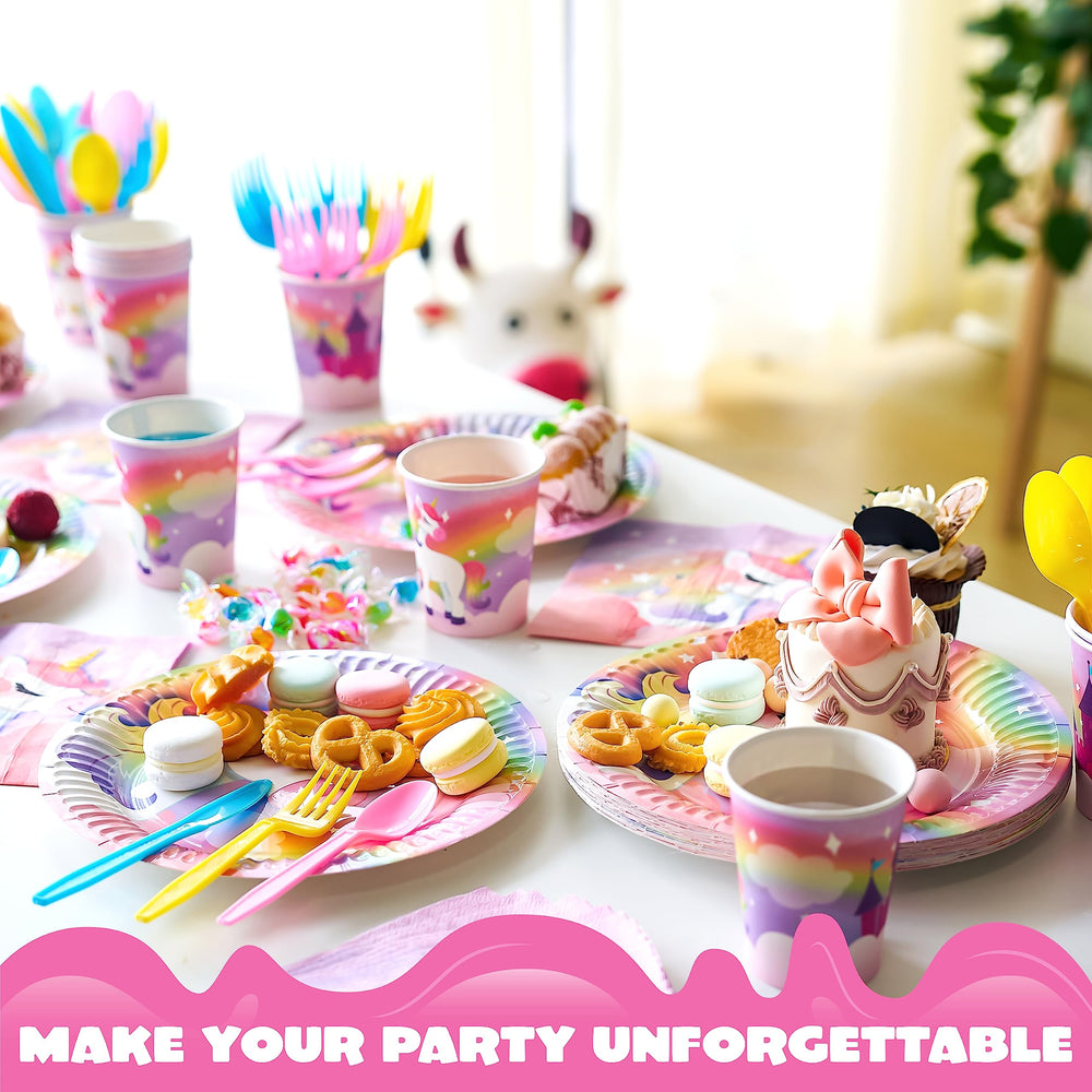 JOYIN unicorn napkins 6.5-inch for quick cleanup