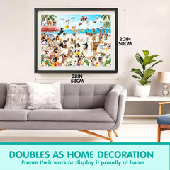 JOYIN Vacation Pups puzzle is non-toxic and safety tested for peace of mind.