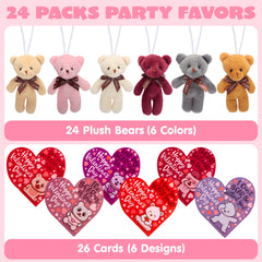 JOYIN cellophane gift bags add a polished presentation to each bear.