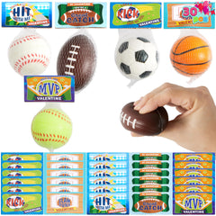 JOYIN valentines gift-card foam ball for classroom rewards and party favors.